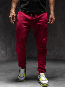 Pantaloni de trening joggers bordo Bolf XW01-C