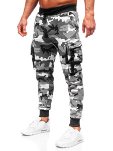 Pantaloni de trening joggers cargo army gri Bolf HSS125