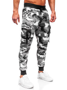 Pantaloni de trening joggers cargo army gri Bolf HSS125