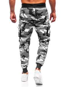 Pantaloni de trening joggers cargo army gri Bolf HSS125