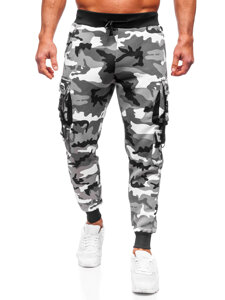 Pantaloni de trening joggers cargo army gri Bolf HSS125