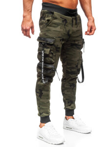 Pantaloni de trening joggers cargo army verde Bolf HSS107