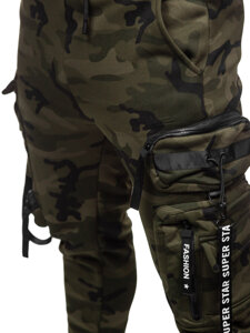 Pantaloni de trening joggers cargo army verde Bolf HSS107