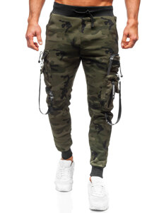 Pantaloni de trening joggers cargo army verde Bolf HSS107