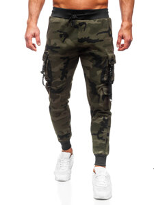 Pantaloni de trening joggers cargo army verde Bolf HSS125