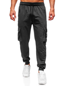 Pantaloni de trening joggers cargo grafit Bolf JX6362