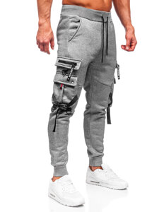 Pantaloni de trening joggers cargo gri Bolf HSS015