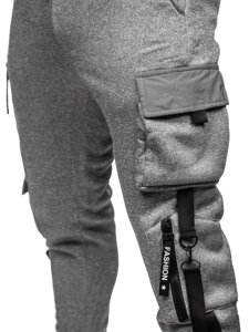 Pantaloni de trening joggers cargo gri Bolf HSS020