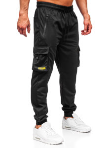 Pantaloni de trening joggers cargo negri Bolf JX6363