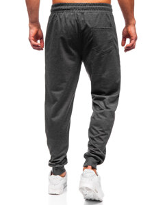 Pantaloni de trening joggers gri-antracit Bolf JX6333