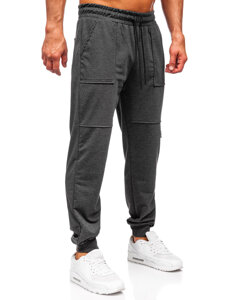 Pantaloni de trening joggers gri-antracit Bolf JX6365