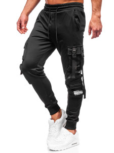 Pantaloni de trening joggers negri Bolf HS7173