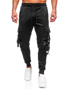 Pantaloni de trening joggers negri Bolf HS7173