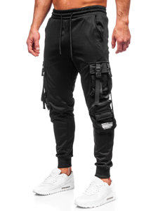 Pantaloni de trening joggers negri Bolf HS7173