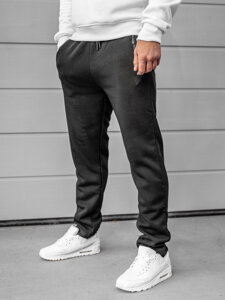 Pantaloni de trening joggers negri Bolf JX6209A