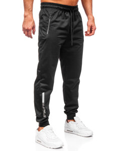 Pantaloni de trening joggers negri Bolf JX6338