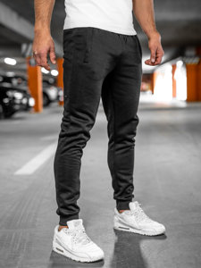 Pantaloni de trening joggers negri Bolf XW06A