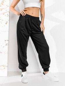 Pantaloni de trening joggers negri dame Bolf W7822