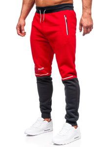 Pantaloni de trening rosii barbati Bolf AM85