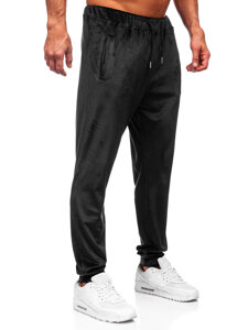 Pantaloni de trening velur negru Bolf 8K1172