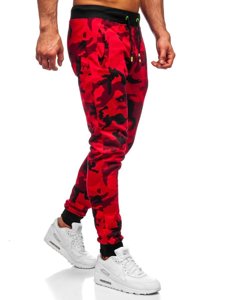 Pantaloni joggers army-roșu Bolf KZ15