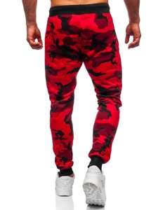 Pantaloni joggers army-roșu Bolf KZ15