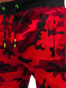 Pantaloni joggers army-roșu Bolf KZ15