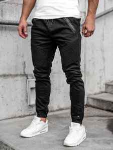 Pantaloni joggers bărbați negri Bolf 0952