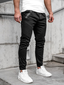 Pantaloni joggers bărbați negri Bolf 0952