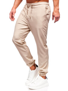 Pantaloni joggers bej Bolf 0065