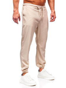 Pantaloni joggers bej Bolf 0065