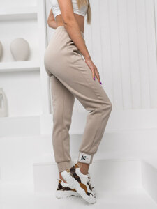 Pantaloni joggers bej dame Bolf W7803