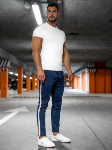 Pantaloni joggers bleumarin Bolf 0013