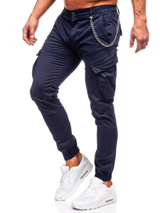 Pantaloni joggers cargo bleumarin Bolf SK850