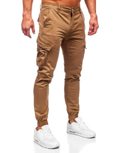 Pantaloni joggers cargo camel Bolf SK850