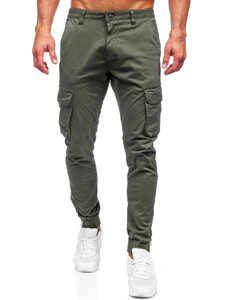 Pantaloni joggers cargo kaki Bolf 77322