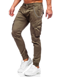 Pantaloni joggers cargo kaki Bolf SK850