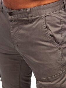 Pantaloni joggers cargo maro Bolf 77322