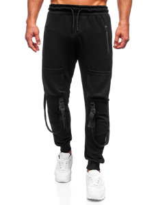 Pantaloni joggers cargo negri Bolf 6581