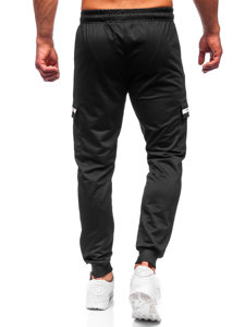 Pantaloni joggers cargo negri Bolf JX5063