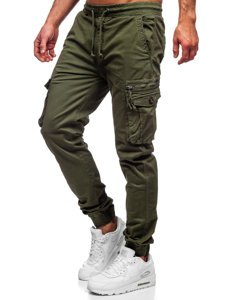 Pantaloni joggers cargo verzi Bolf CT6702