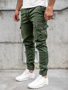 Pantaloni joggers cargo verzi Bolf CT6702