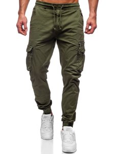 Pantaloni joggers cargo verzi Bolf CT6702