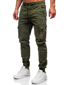 Pantaloni joggers cargo verzi Bolf CT6702