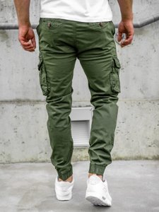 Pantaloni joggers cargo verzi Bolf CT6702