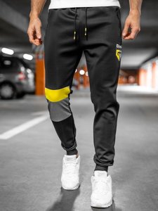 Pantaloni joggers de trening negri Bolf K10122A