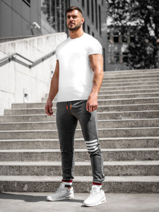 Pantaloni joggers grafit Bolf 7033