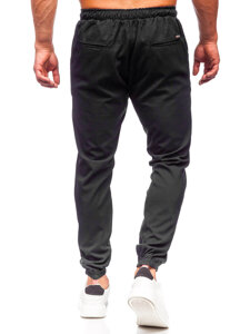 Pantaloni joggers negri Bolf 0065