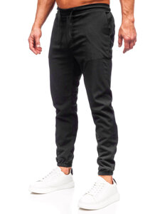 Pantaloni joggers negri Bolf 0065