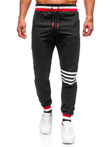 Pantaloni joggers negri Bolf 7033